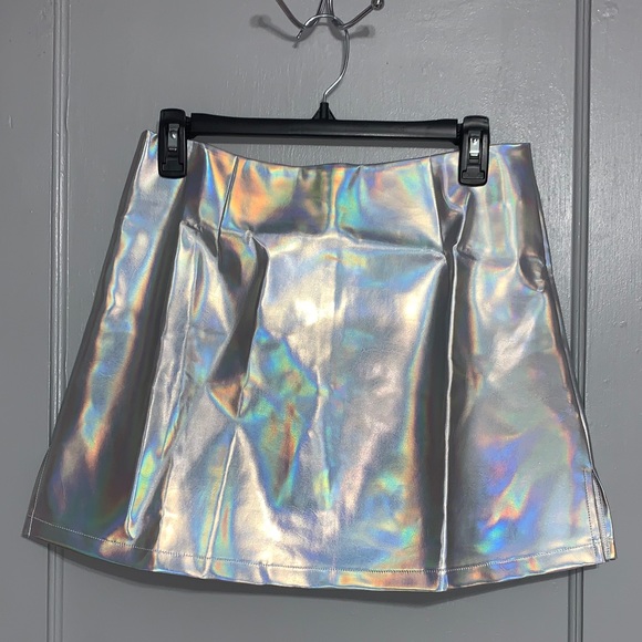 NWT shein zip back split hem pu leather sk… - Picture 9 of 15